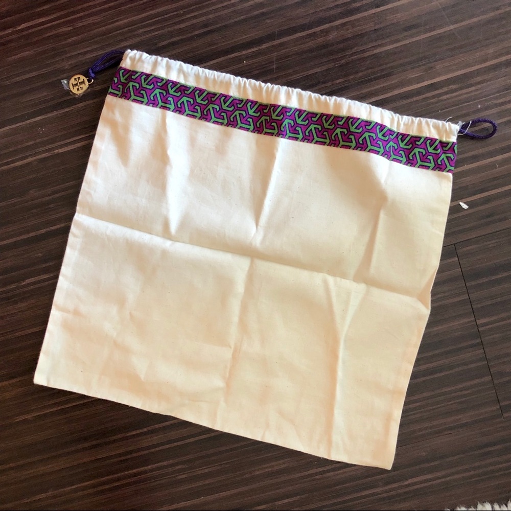 Tory Burch Canvas Drawstring Bag